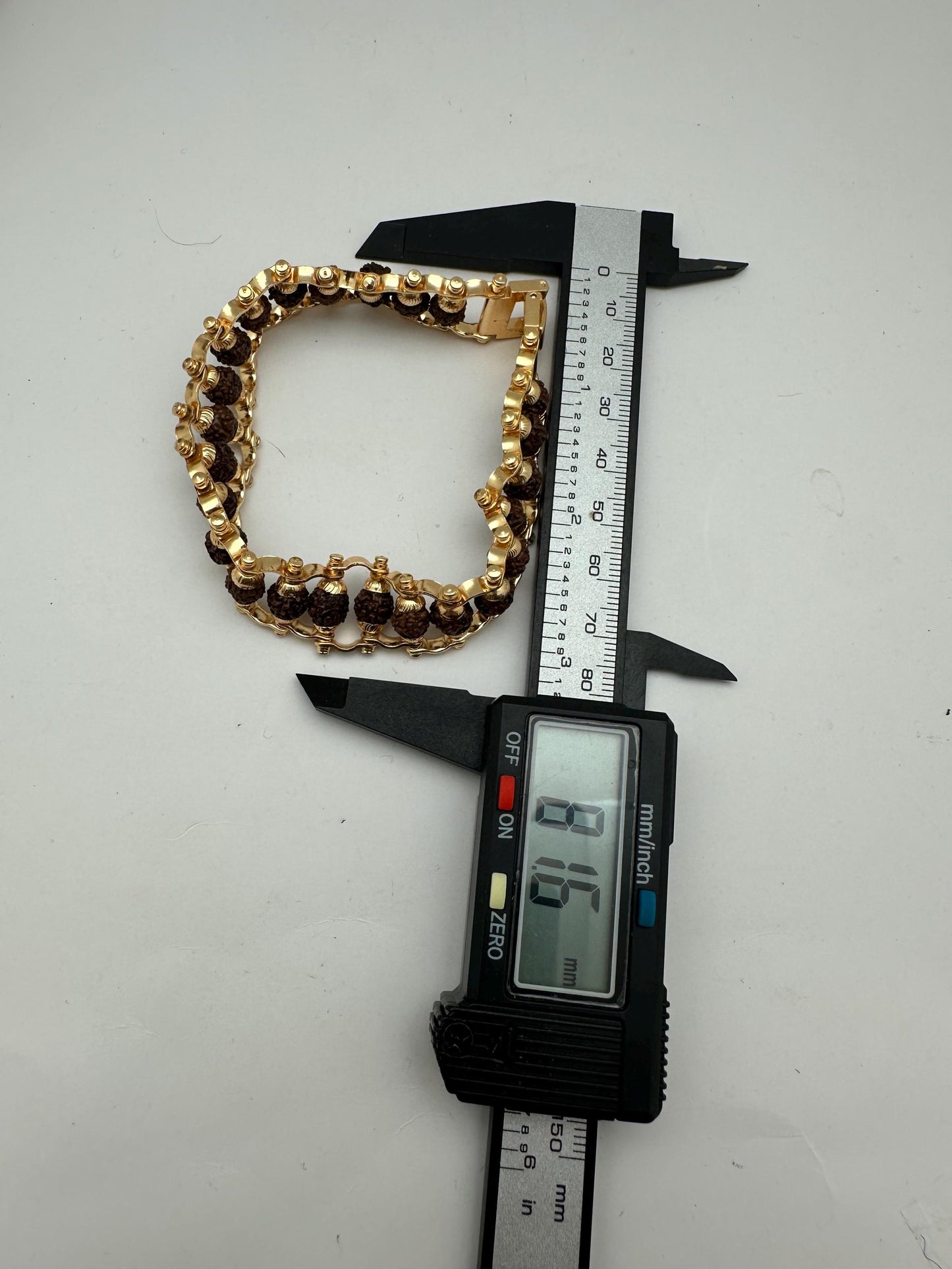 Rudrasha bracelet, emulate , master handmade with gild