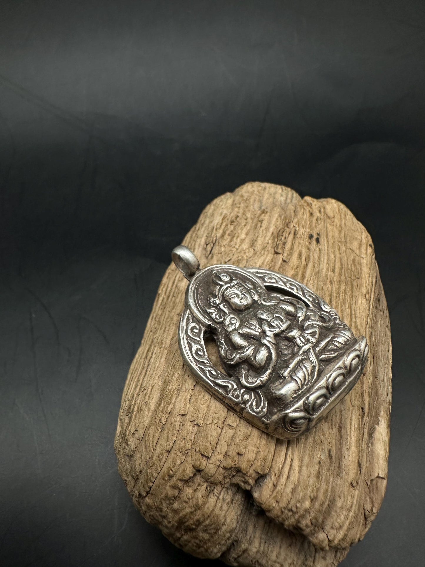 Vajra sattava , buddha of purification, sterling silver