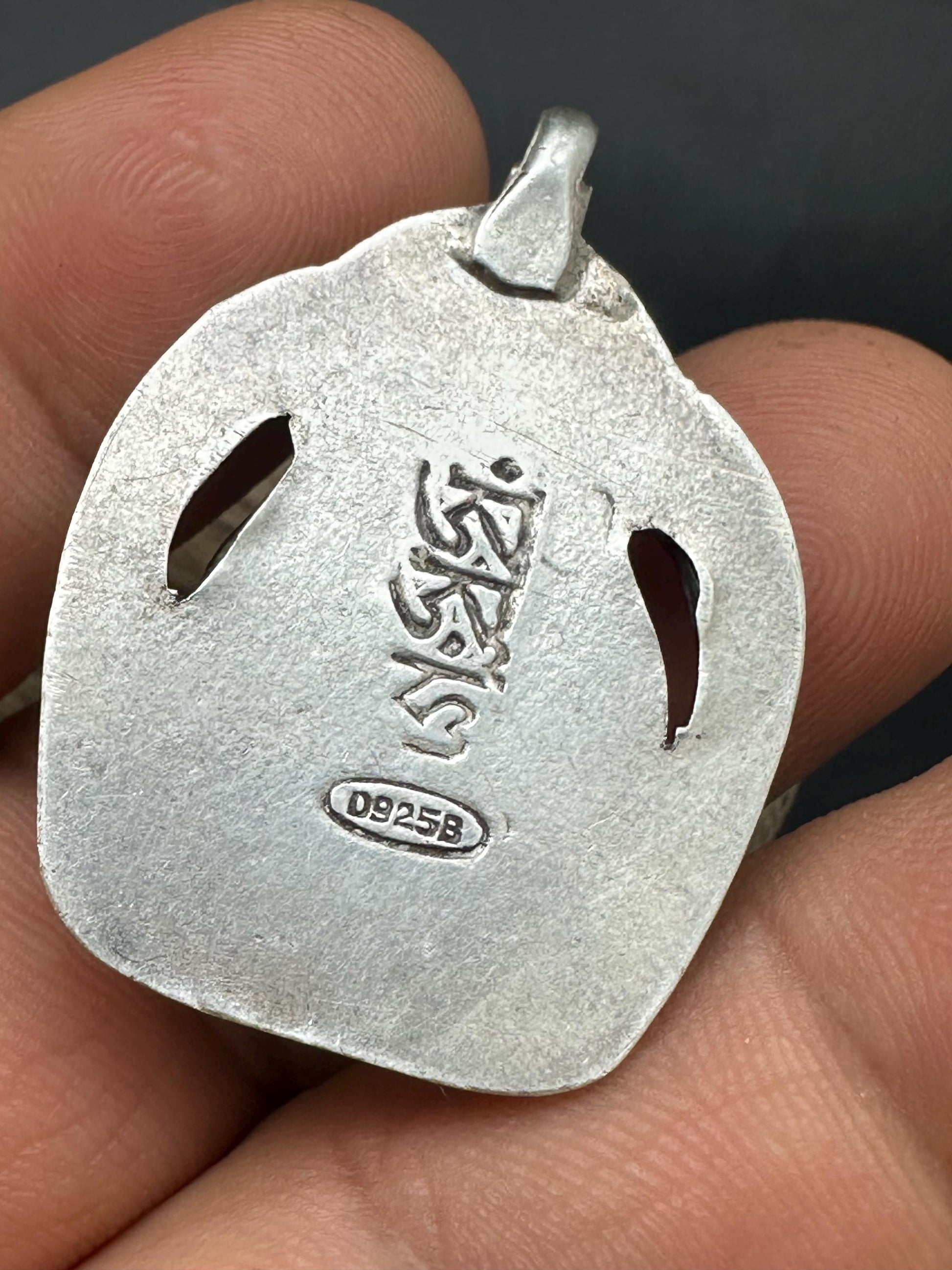 Vajra sattava , buddha of purification, sterling silver