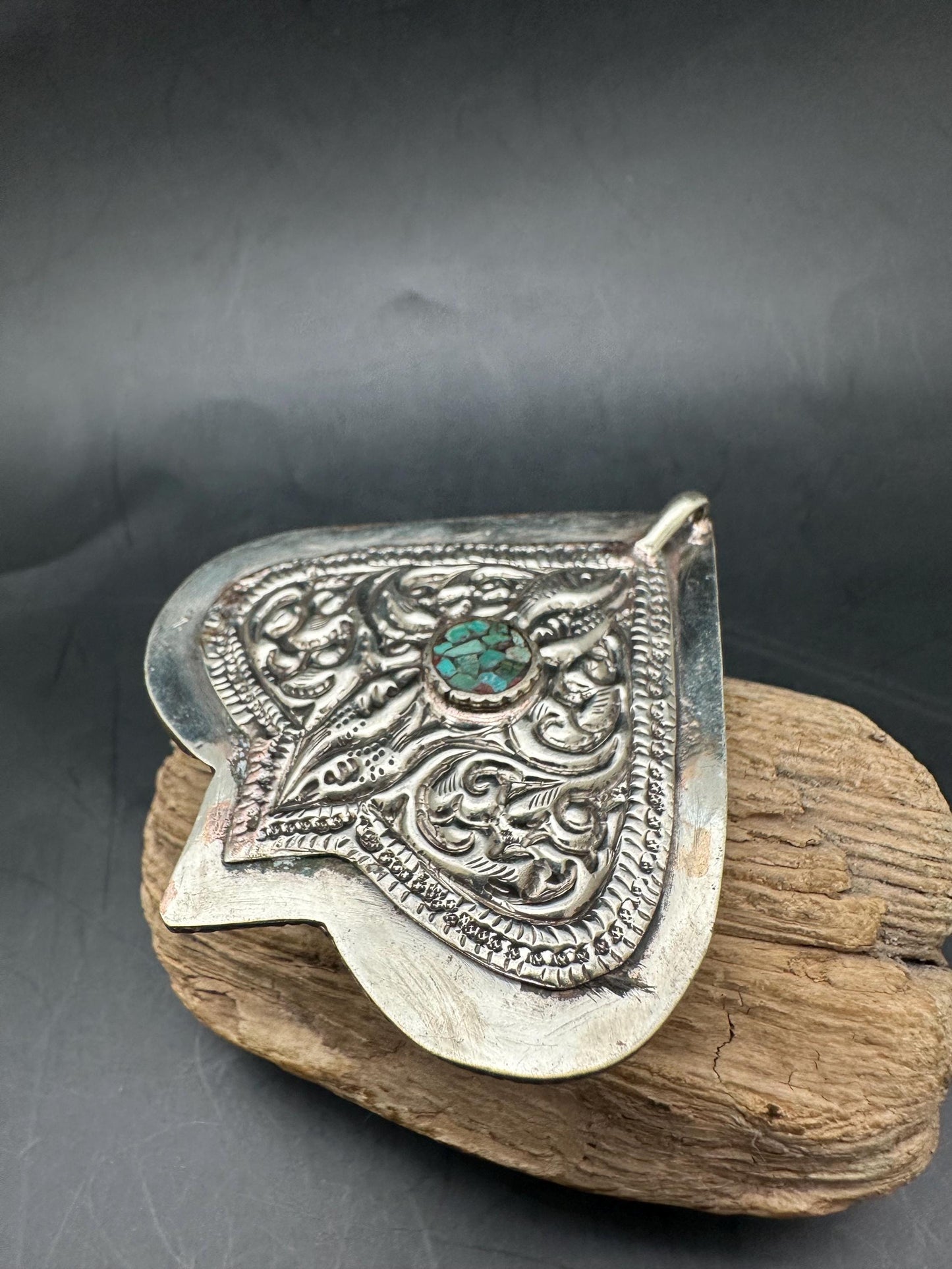 Tibetan jewelry, inlaid turquoise and coral with Tibetan silver