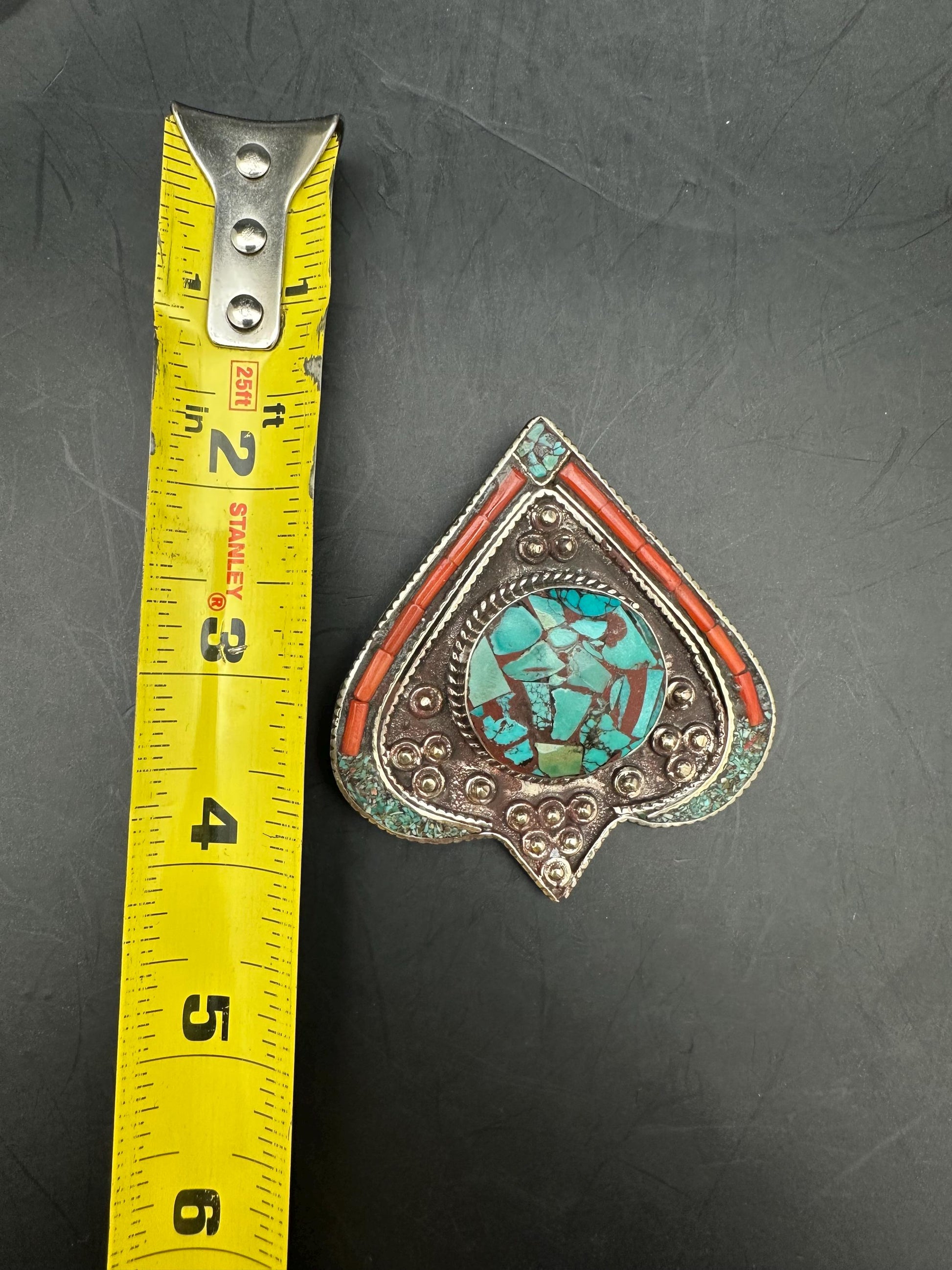 Tibetan jewelry, inlaid turquoise and coral with Tibetan silver