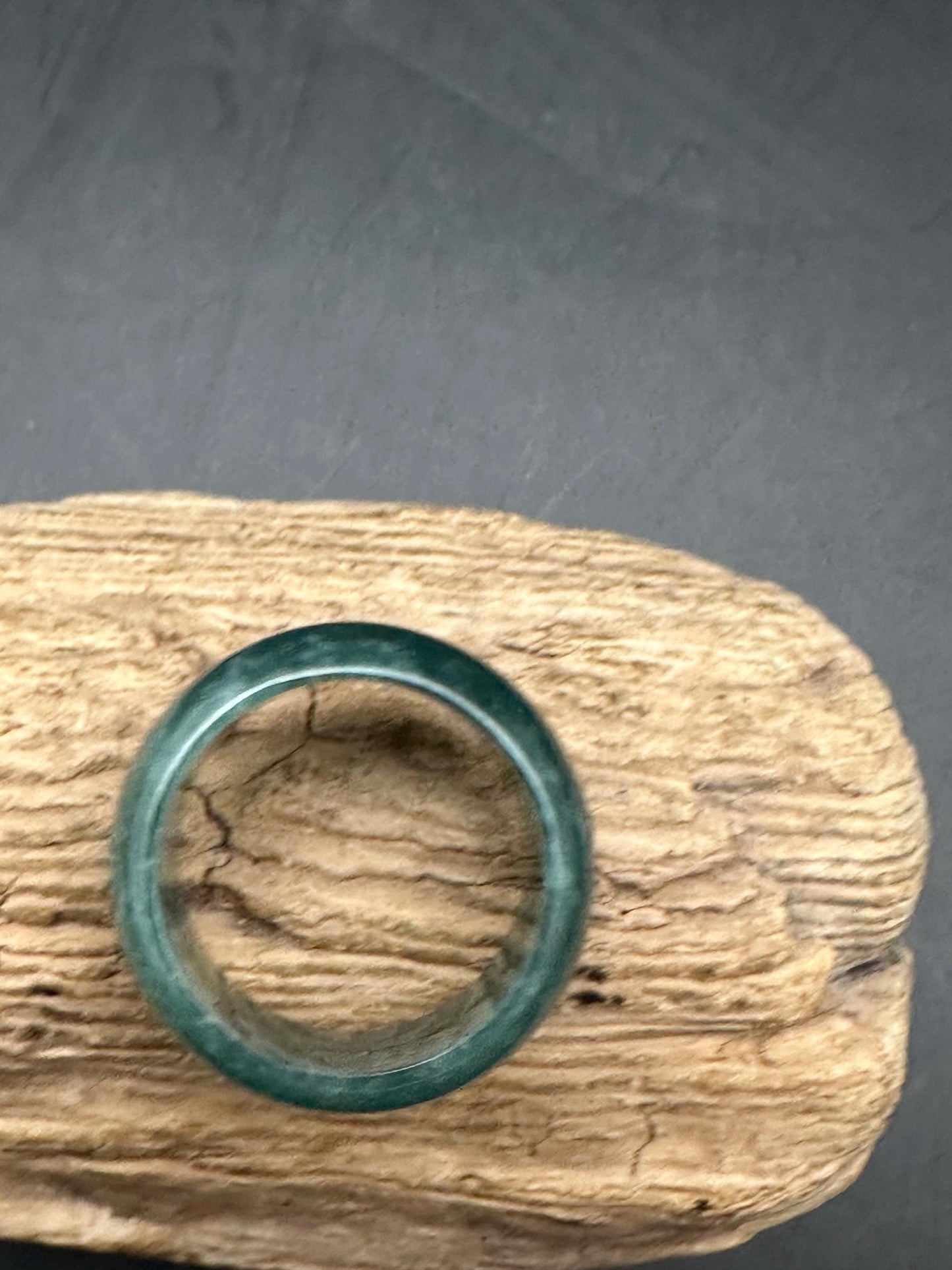 Natural Guatemala Jade Ring, large size, translucent