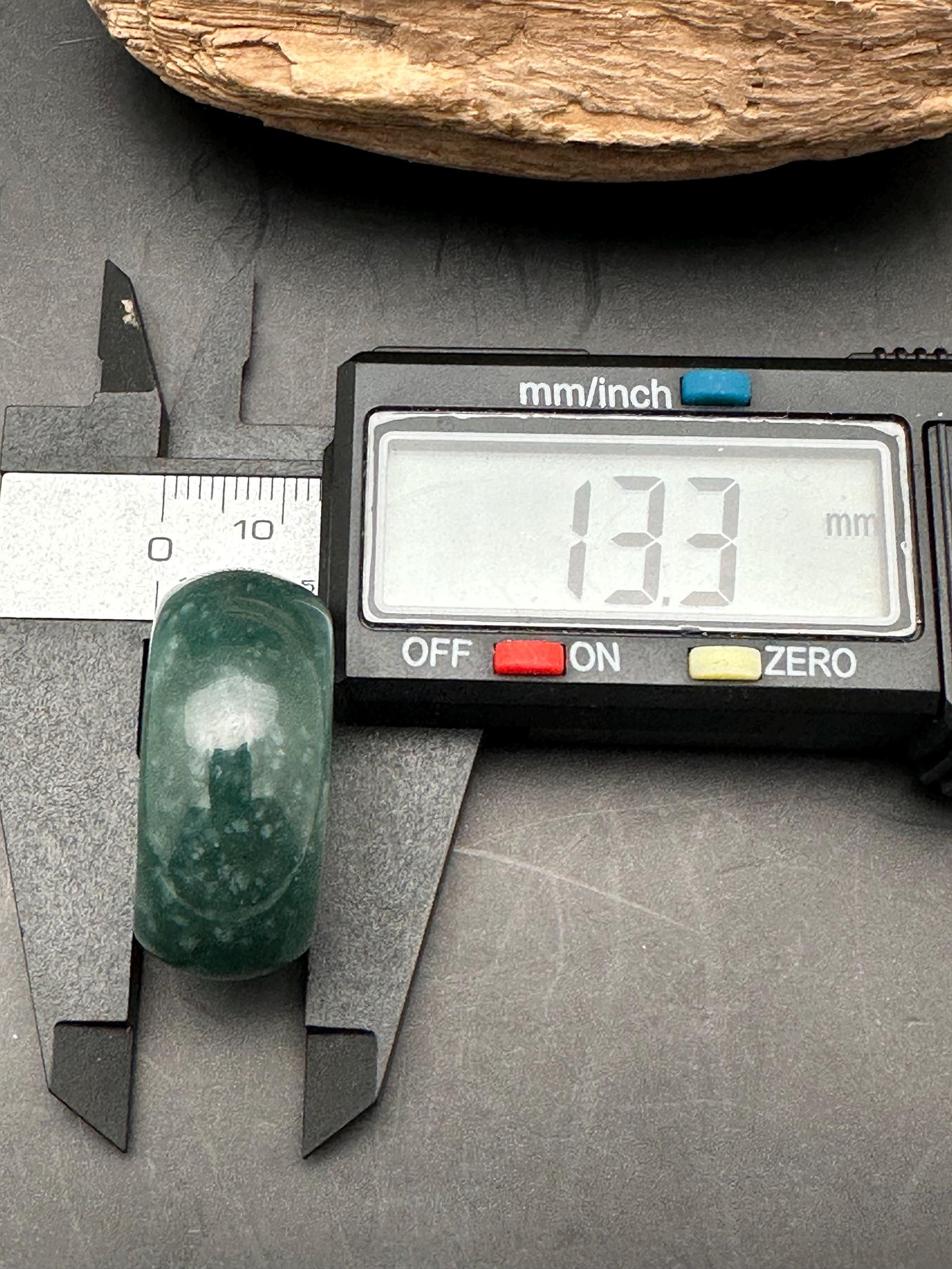 Natural Guatemala Jade Ring, large size, translucent