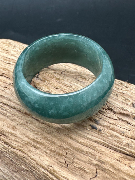 Natural Guatemala Jade Ring, large size, translucent