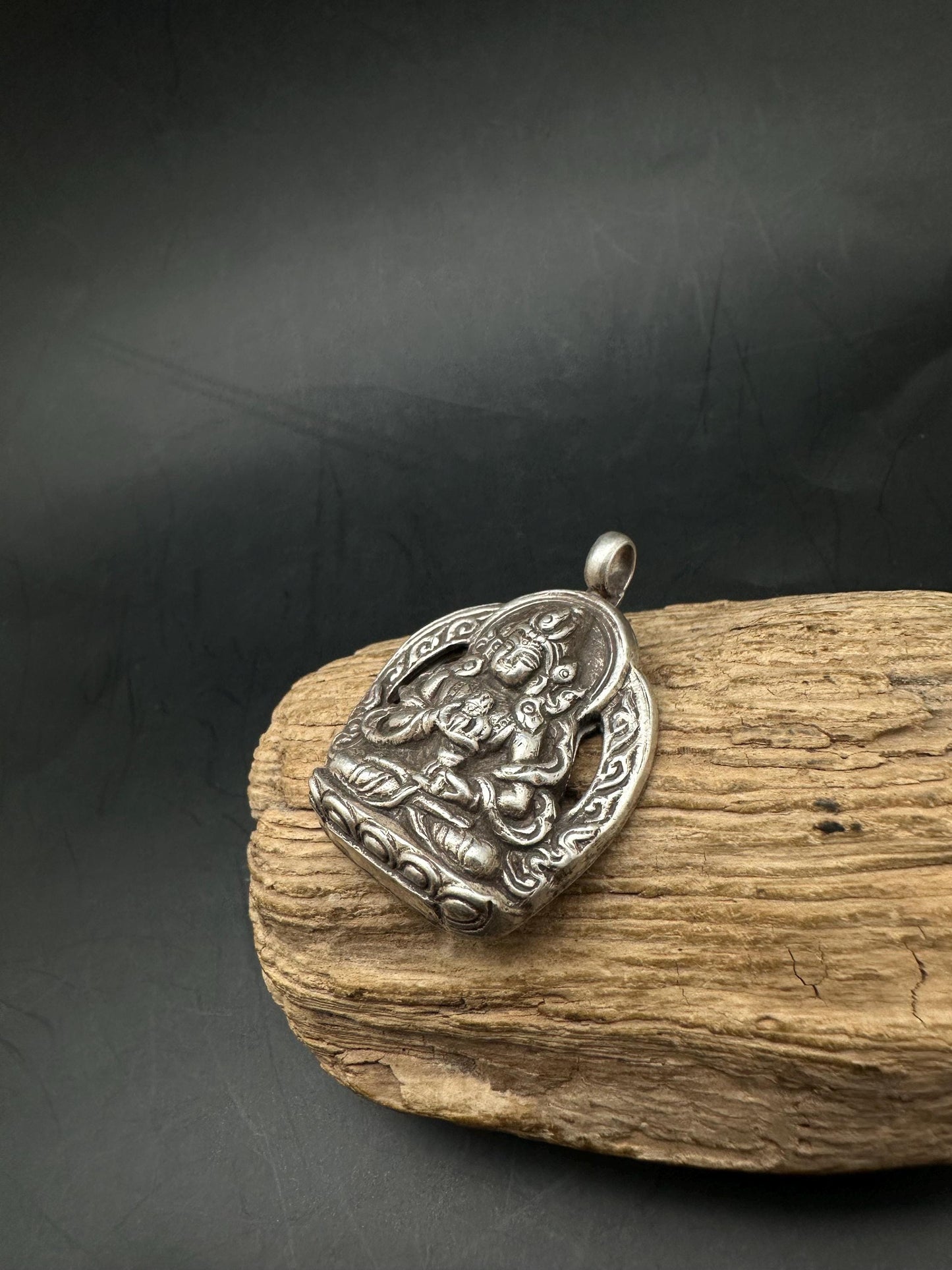 Vajra sattava , buddha of purification, sterling silver