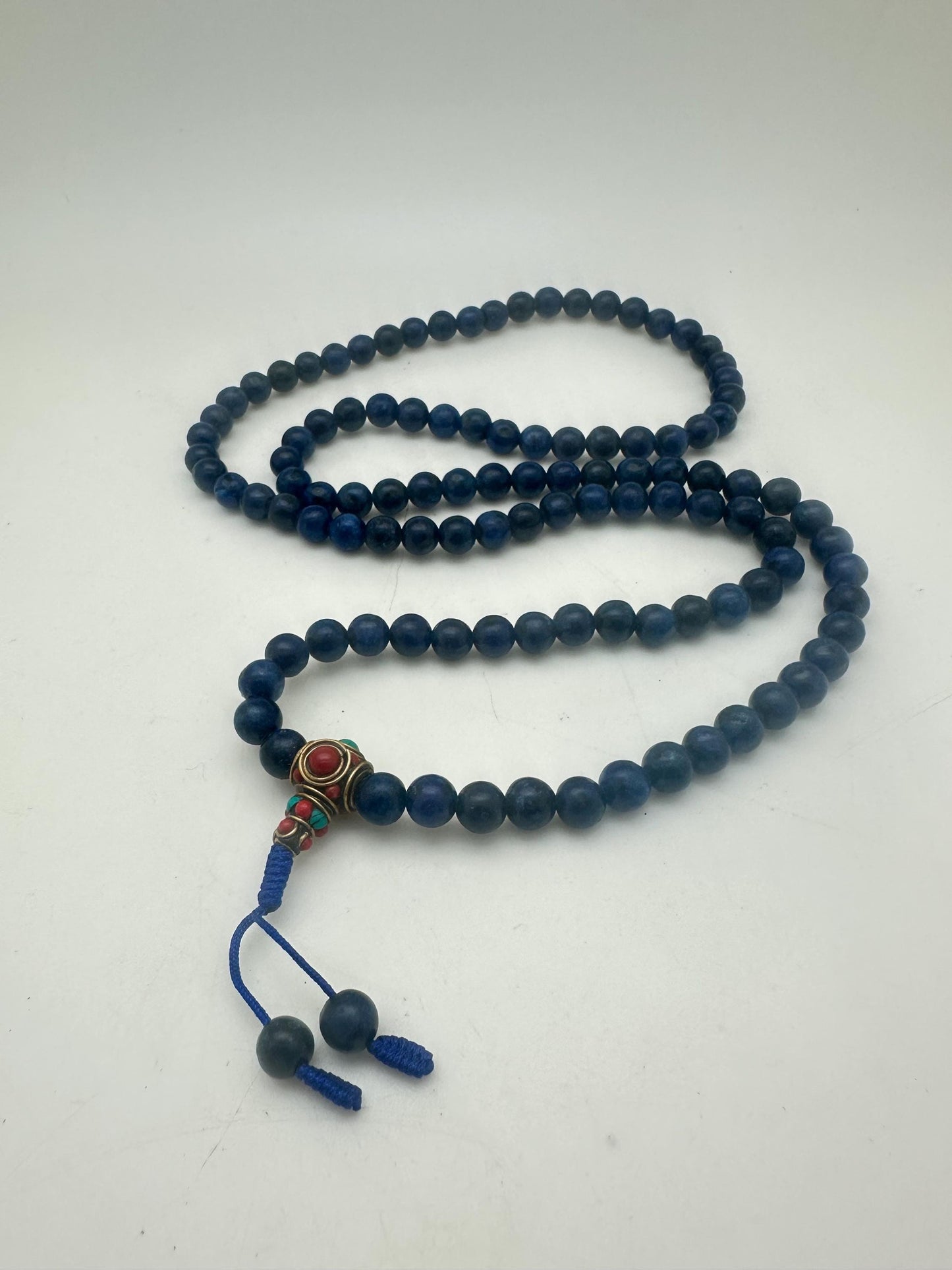 Lapis lazuli , prayer Bead, lapis mala ,natural stone