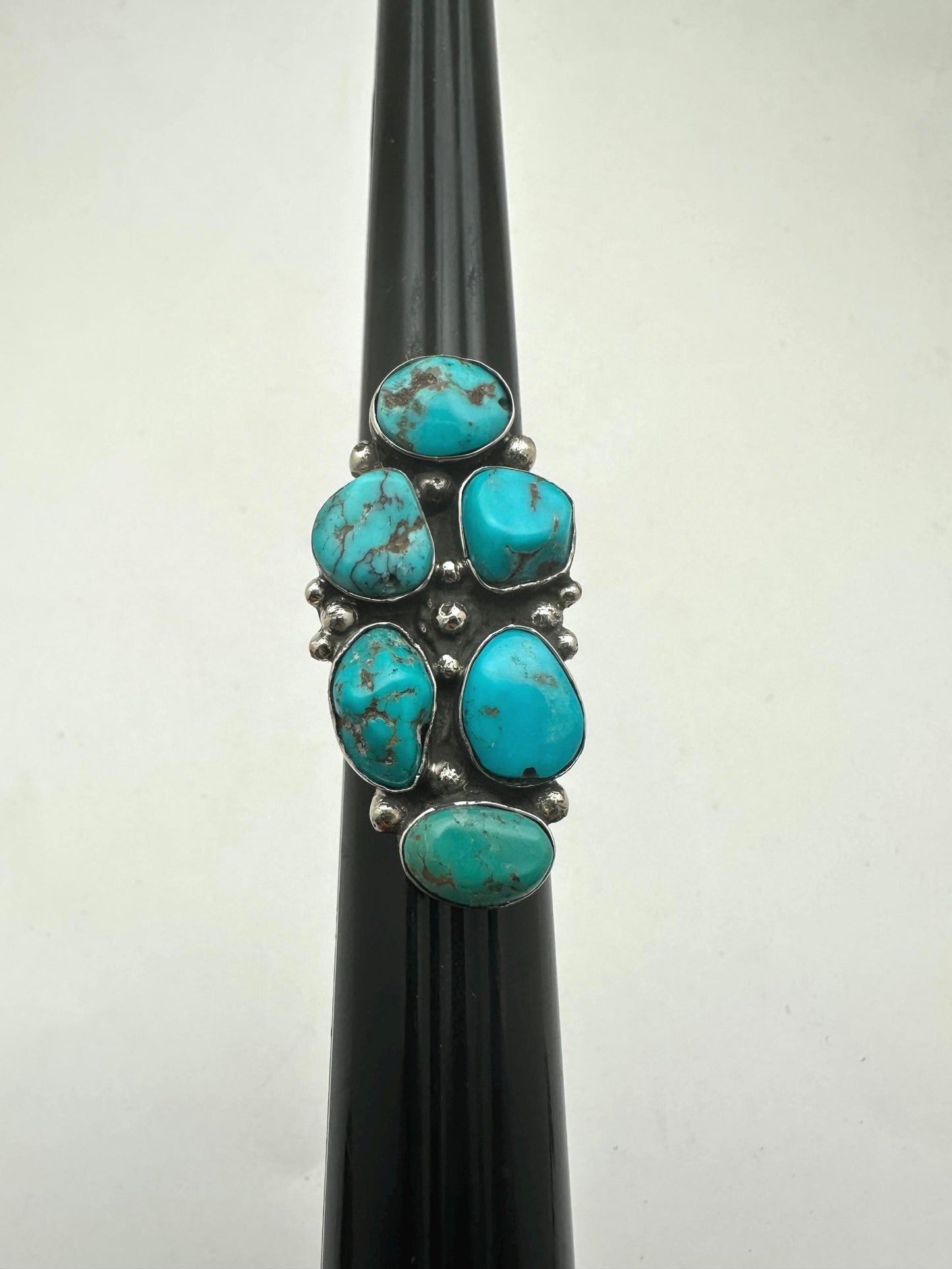 turquoise ring ,handcrafted, tibetan silver,Nepalese, adjustable, ethnic style