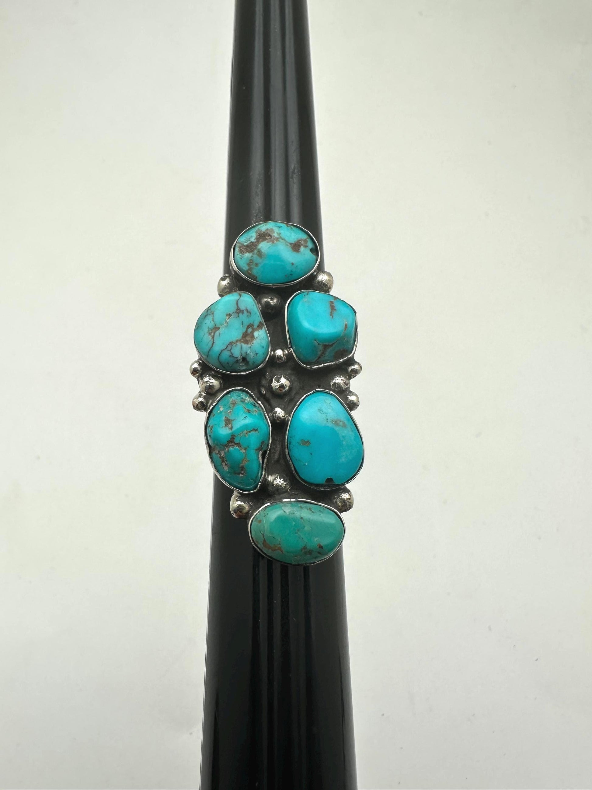 turquoise ring ,handcrafted, tibetan silver,Nepalese, adjustable, ethnic style