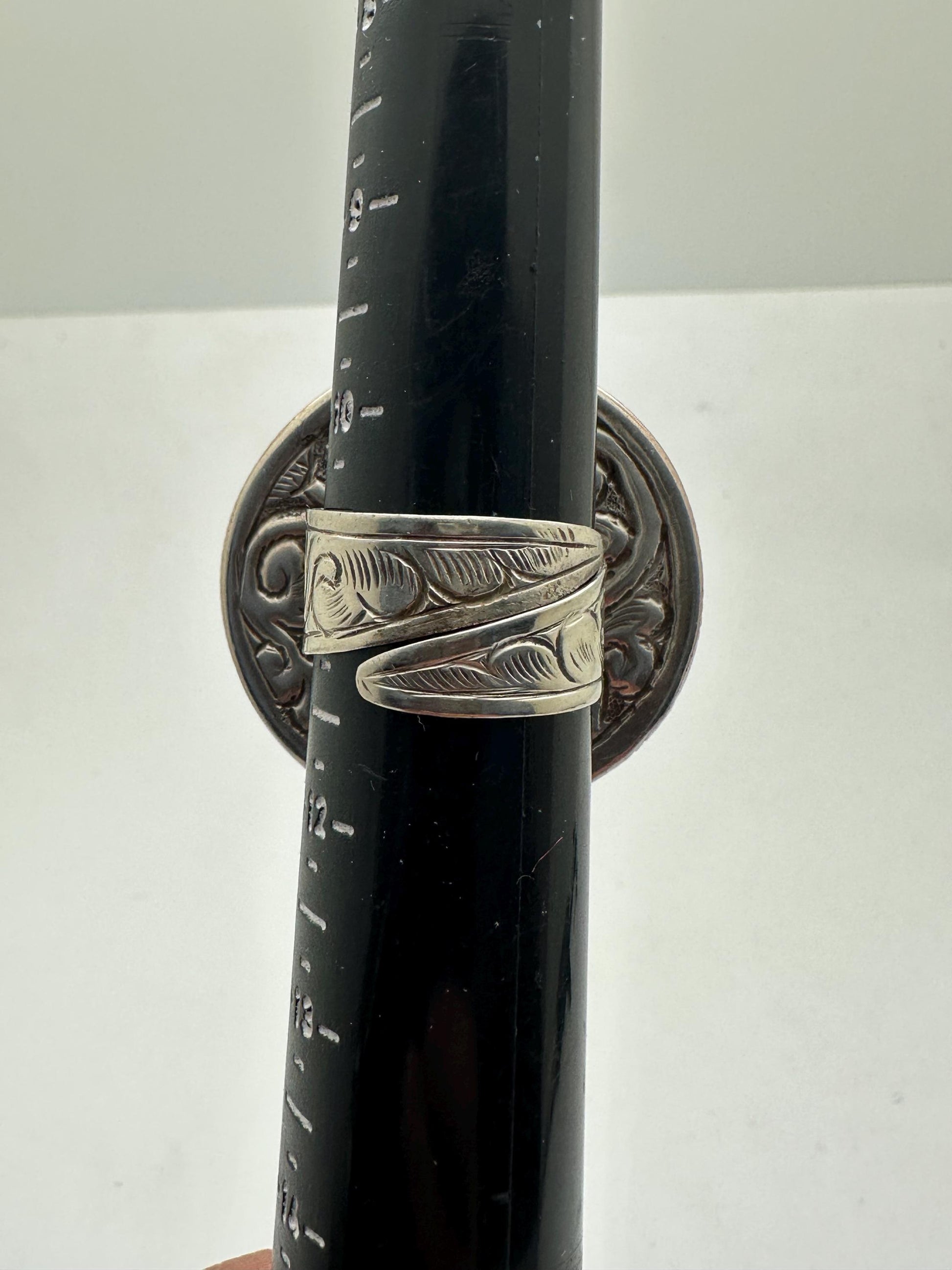 Bone carved flower,adjustable ring,handcrafted, Tibetan silver,Nepalese