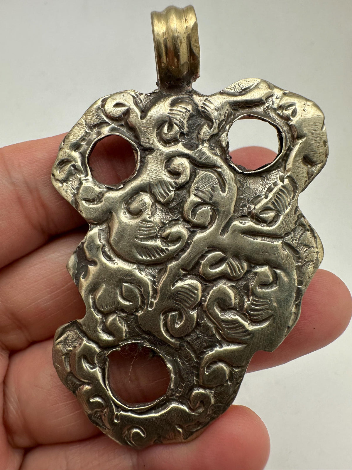 Scorpion pendant, handcrafted, Tibetan silver, powerful symbol of protection,
