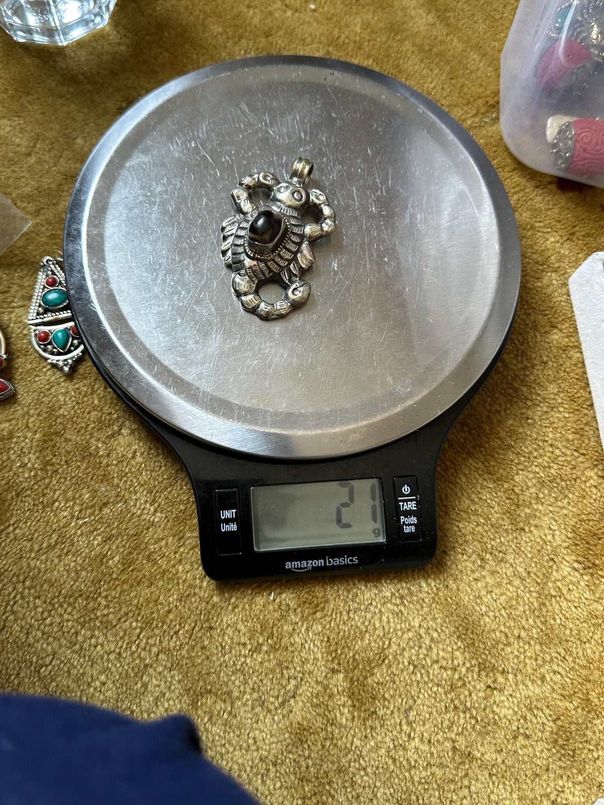 Scorpion pendant, handcrafted, Tibetan silver, powerful symbol of protection,