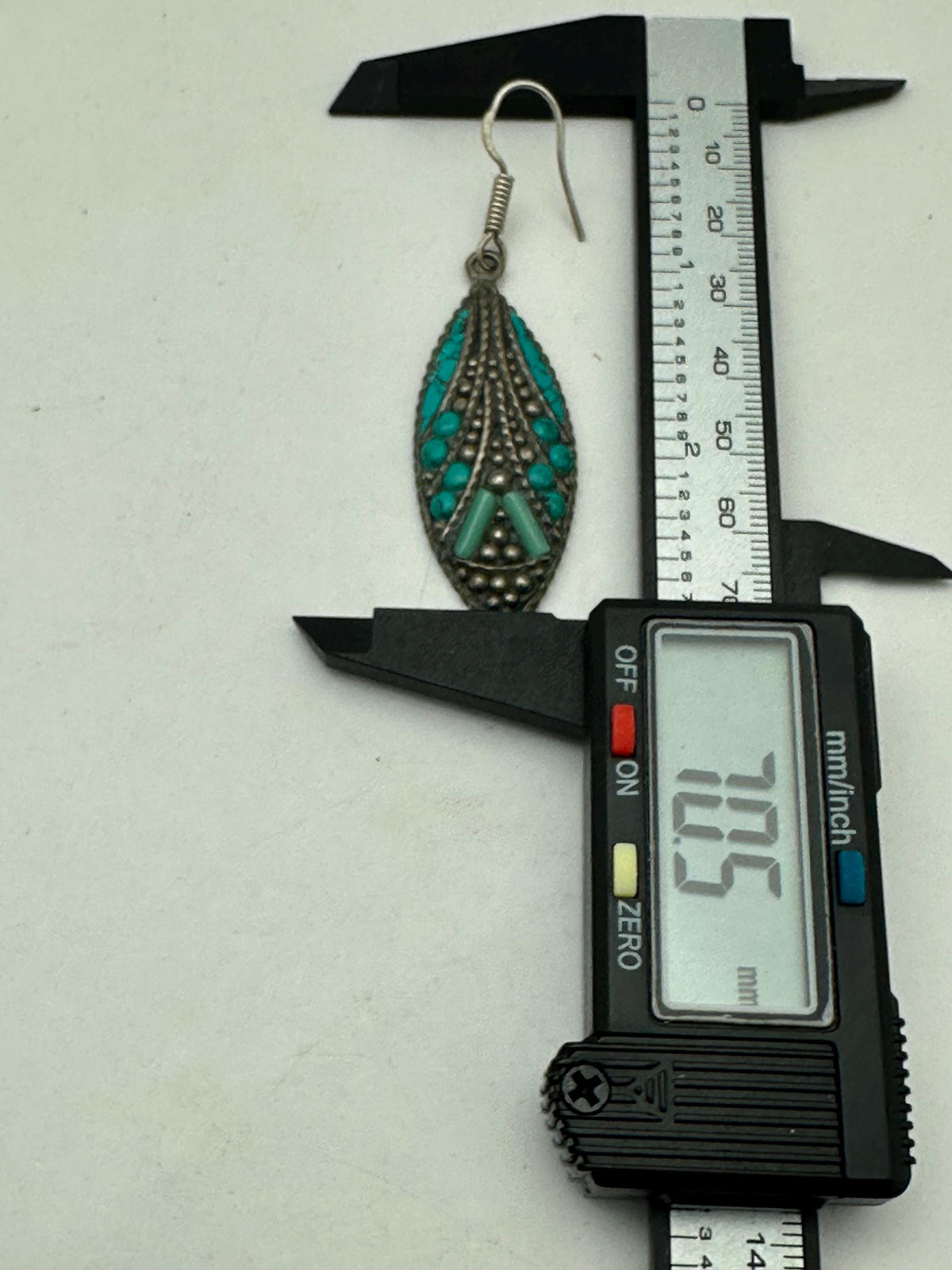Earrings,Tibetan Turquoise Drop Earrings, handcrafted ,ethnic style