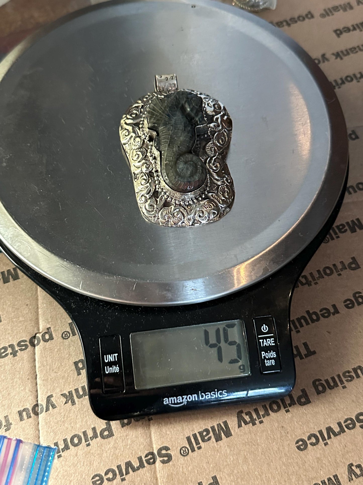 Large labradorite carved seahorse pendant, handcrafted,Tibetan silver,50mmX75mm