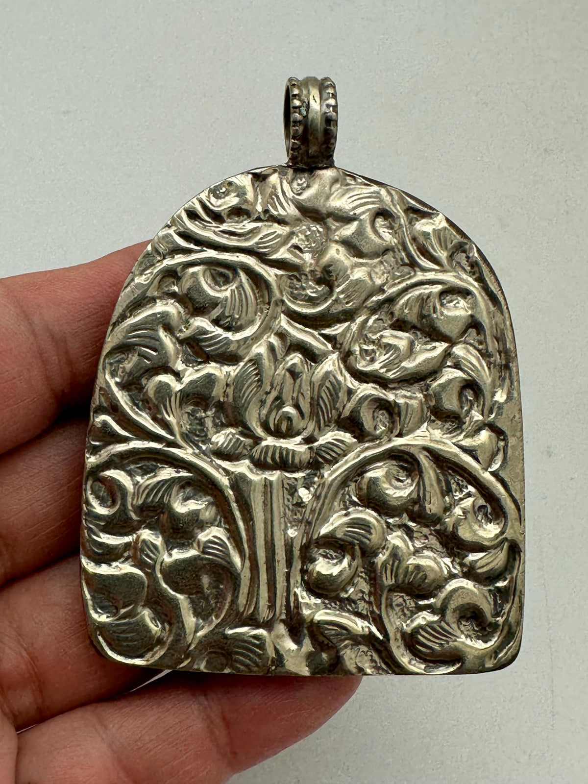Handcrafted, yellow agate,Tibetan silver, Tibetan design, ethnic style,66.6mmX48.3mm
