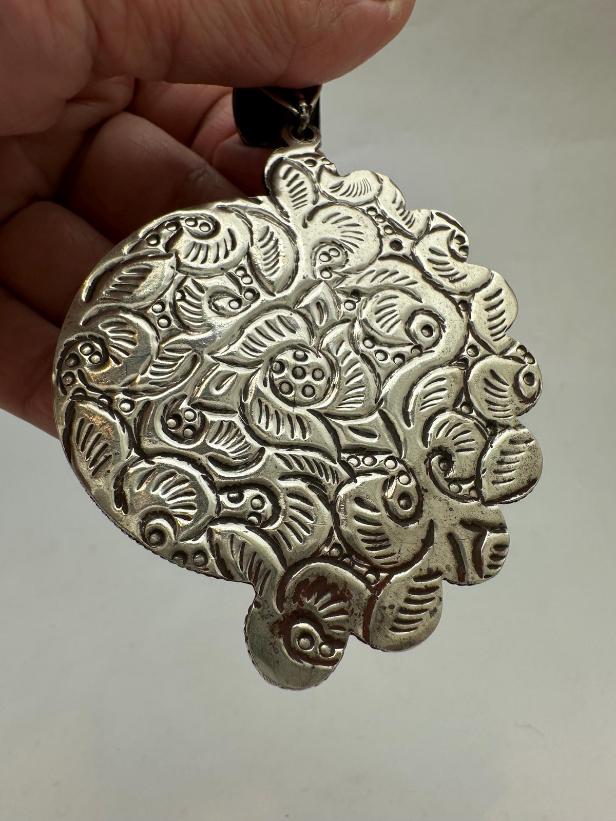 Labradorite carved sun and moon face pendant, moonstone,handcrafted,tibetan silver,78mmX53.9mm