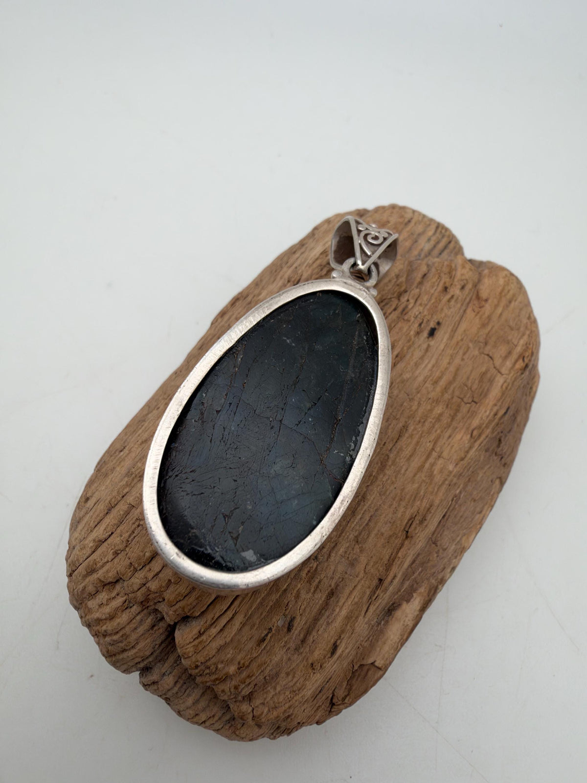 Labradorite Kwan Yin Pendant, Handcrafted, sterling silver