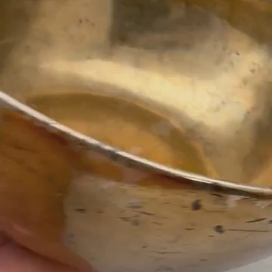 Antique Gold Plated Tibetan Singing Bowl - 9 Inch