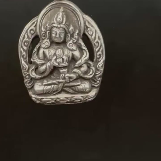 Vajra sattava , buddha of purification, sterling silver