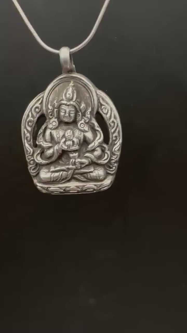 Vajra sattava , buddha of purification, sterling silver