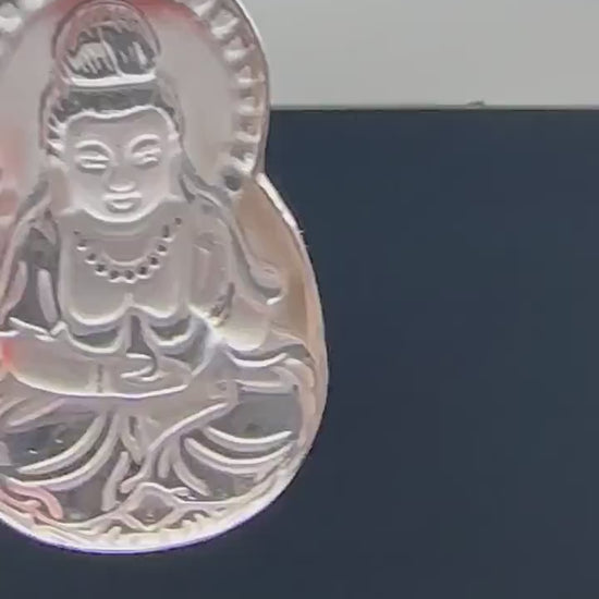 kwanyin,Quanyin, hand crafted, quartz crystal,sterling silver,Gwanyin Boddhisatva,god of compassion,Devine famine power,Himalayan,Nepalese