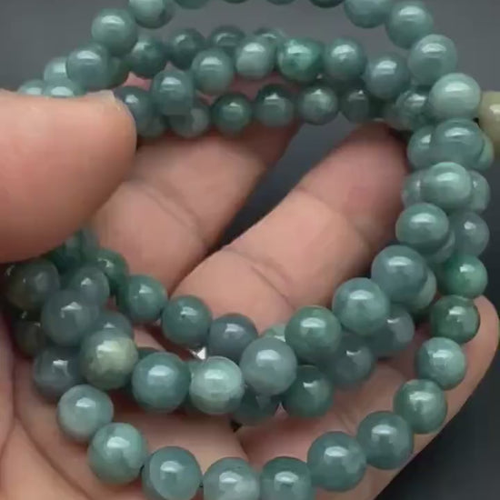 Natural Guatemala Jade Mala, 108 Beads, Prayer Beads